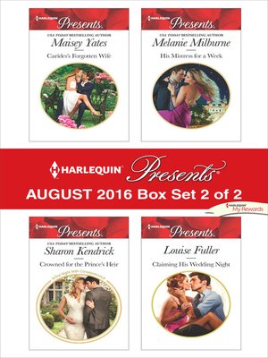 Harlequin Presents August 2016--Box Set 2 of 2 - ebook